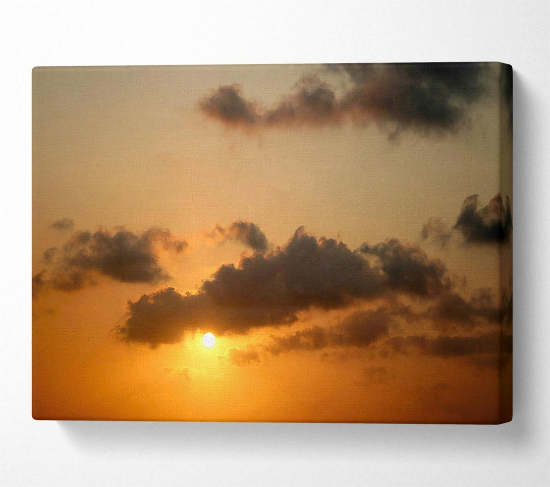  A Canvas Print of Warm Sunset Canvas Print
