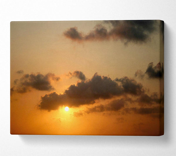  A Canvas Print of Warm Sunset Canvas Print