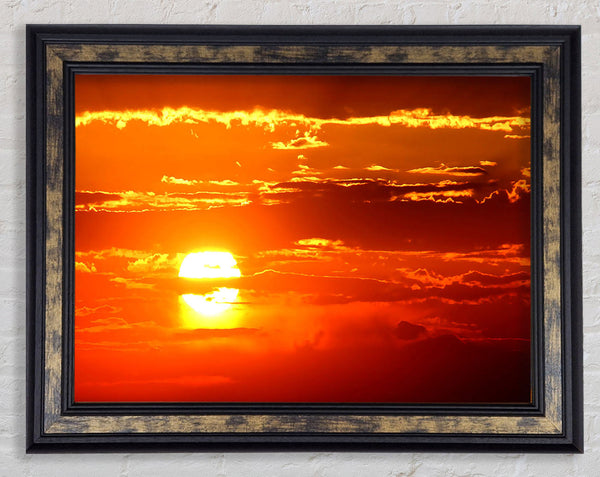 Sun In The Sky Framed Print