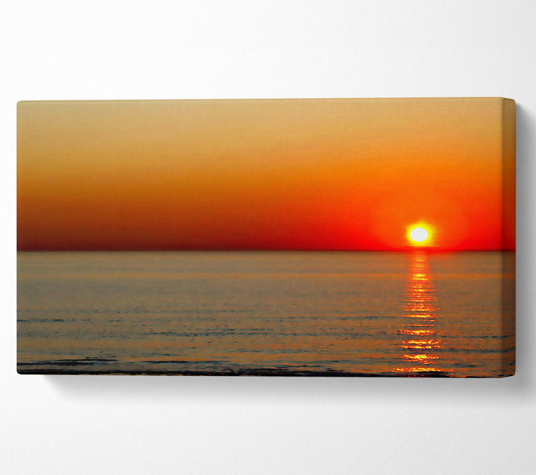  A Canvas Print of Sunset Red Blaze Canvas Art
