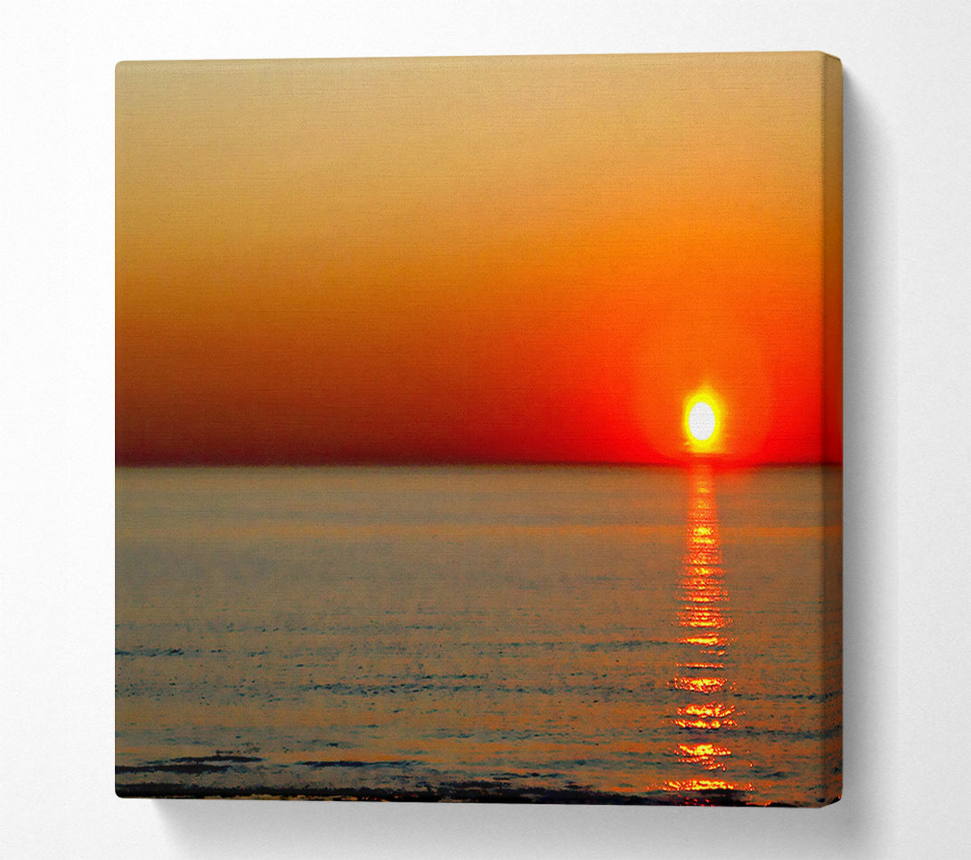  A Canvas Print of Sunset Red Blaze Canvas Art