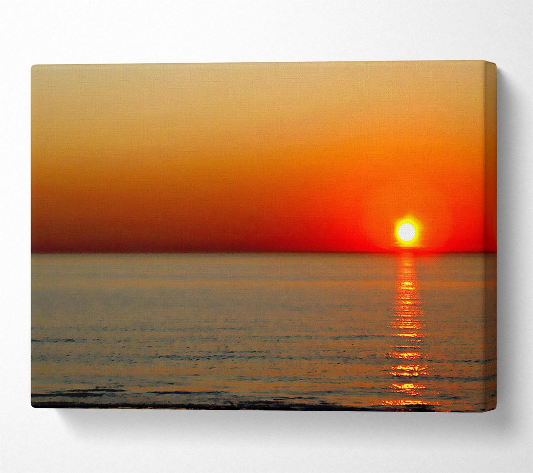  A Canvas Print of Sunset Red Blaze Canvas Art