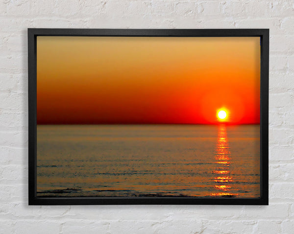 Sunset Red Blaze Framed Print