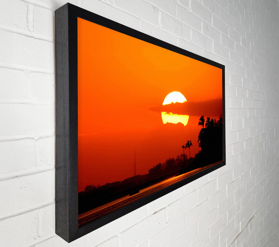  A Canvas Print of Huge Round Sun In The Sky Canvas Wall Art