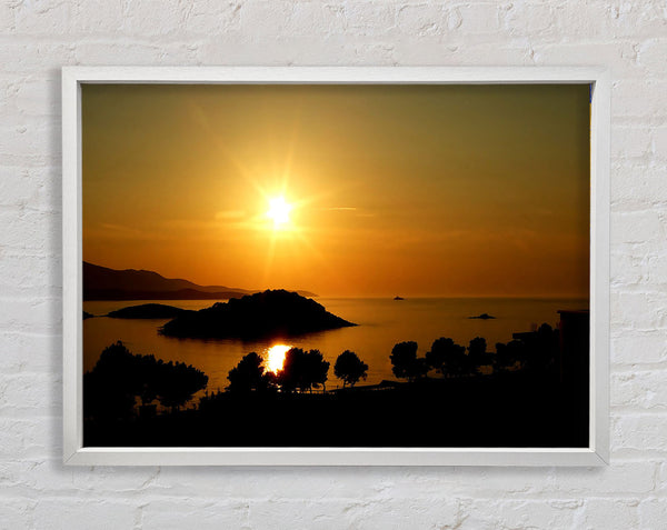 Ksamil Framed Print