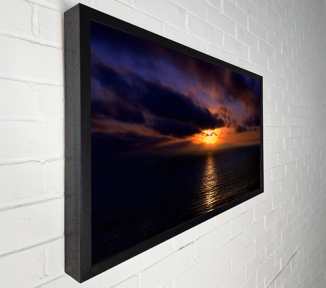  A Canvas Print of Sunset Open Sea Canvas Wall Art
