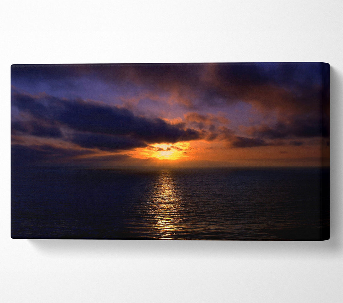  A Canvas Print of Sunset Open Sea Canvas Wall Art