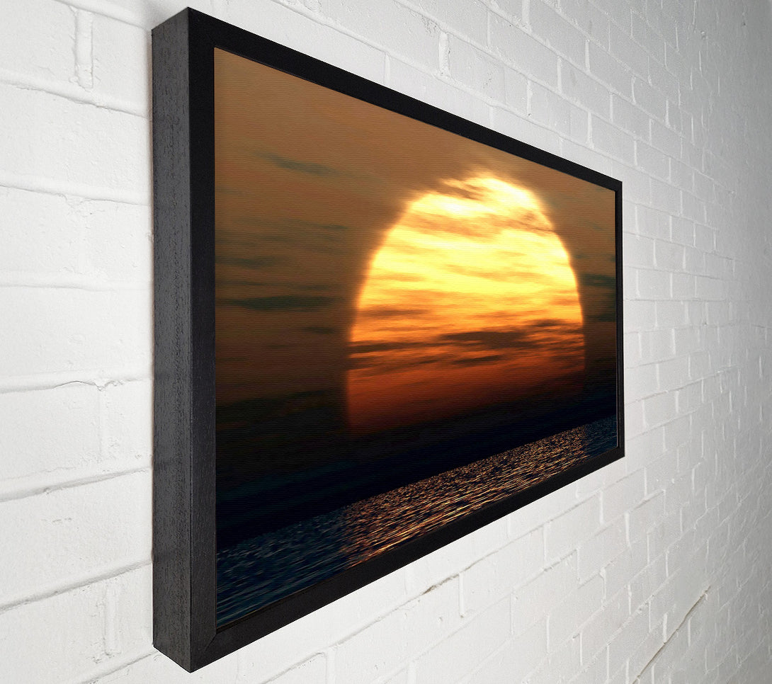  A Canvas Print of Huge Ocean Sun God Canvas Print