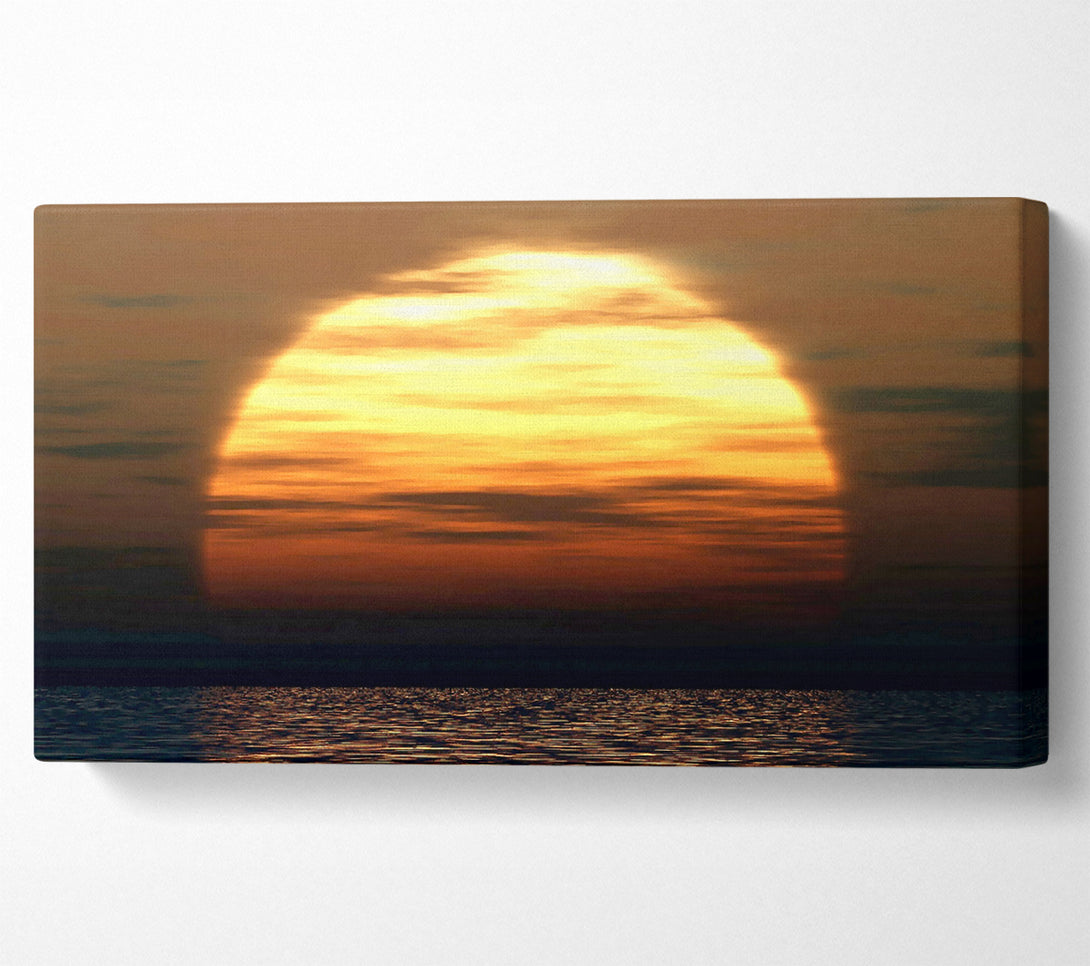  A Canvas Print of Huge Ocean Sun God Canvas Print