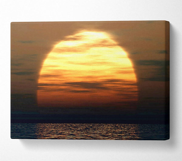  A Canvas Print of Huge Ocean Sun God Canvas Print