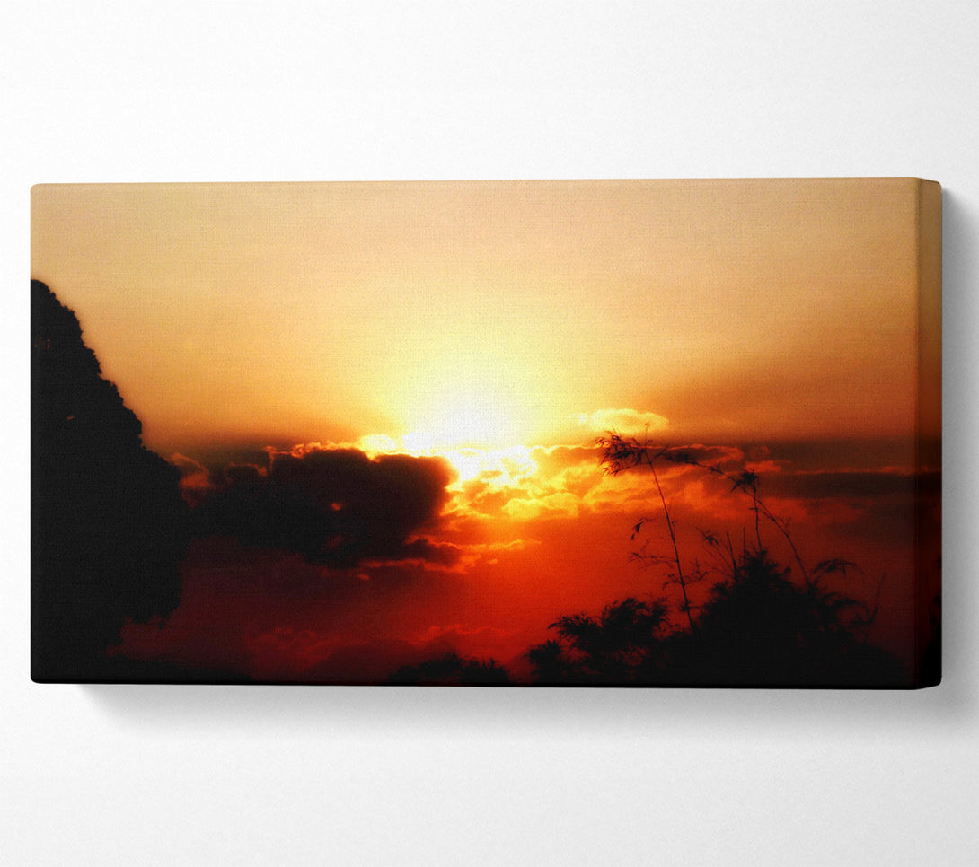  A Canvas Print of Sunset Clouds Canvas Print
