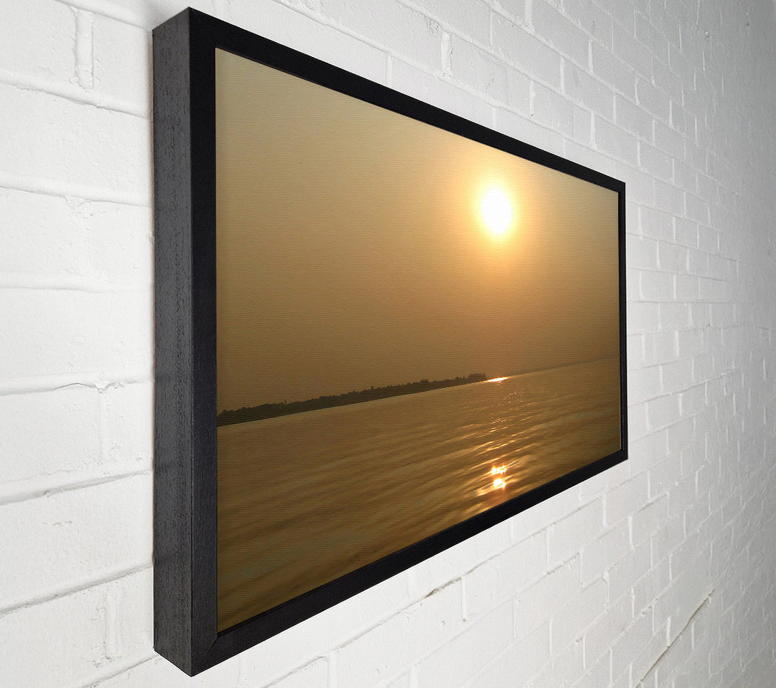  A Canvas Print of Tranquil Misty Sun Canvas Art