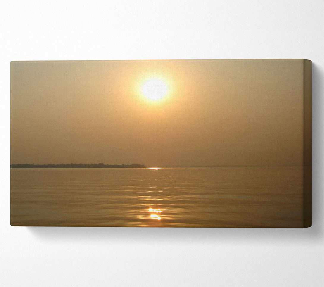  A Canvas Print of Tranquil Misty Sun Canvas Art