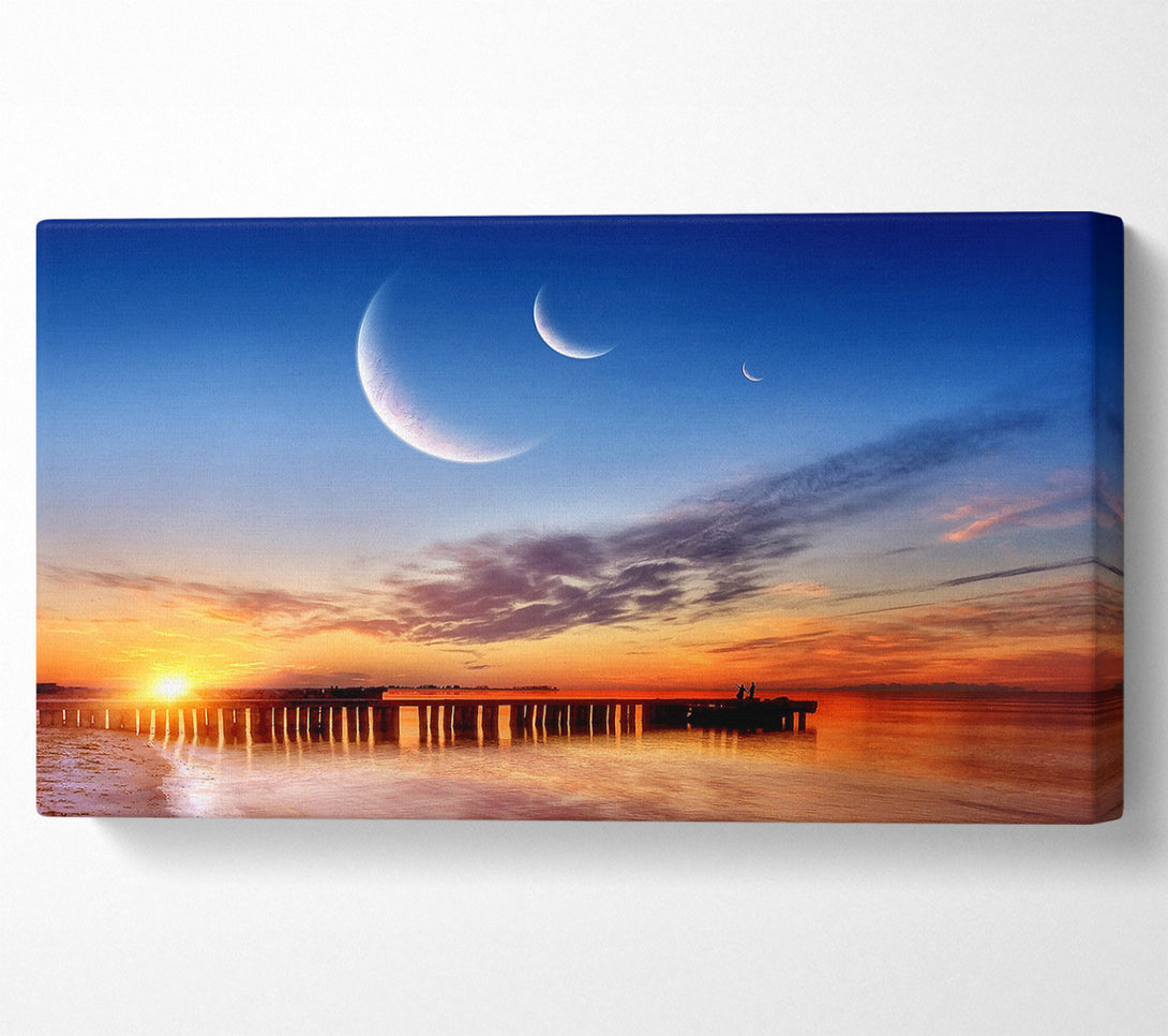  A Canvas Print of Three Moons Canvas Art