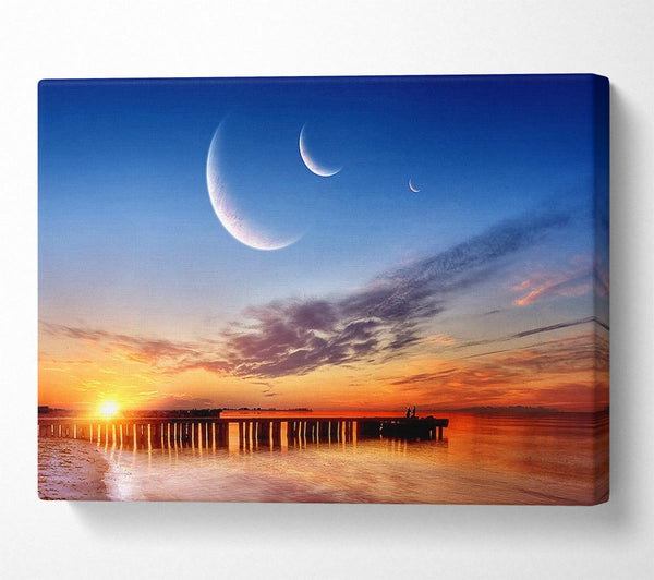  A Canvas Print of Three Moons Canvas Art