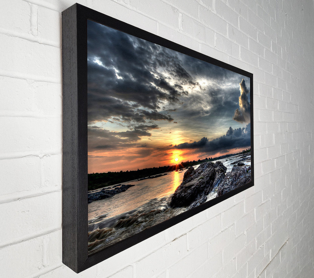  A Canvas Print of Sunset Storm Canvas Print