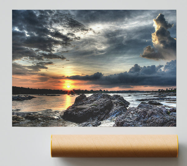 Sunset Storm Print
