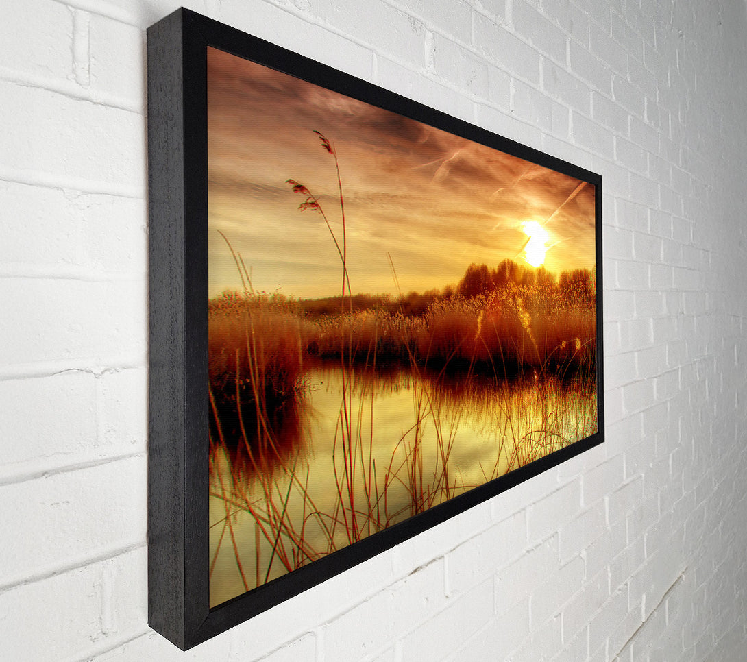  A Canvas Print of Sunset At Bieslandse Forest Canvas Wall Art