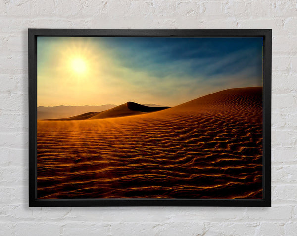 Sand Wind Framed Print