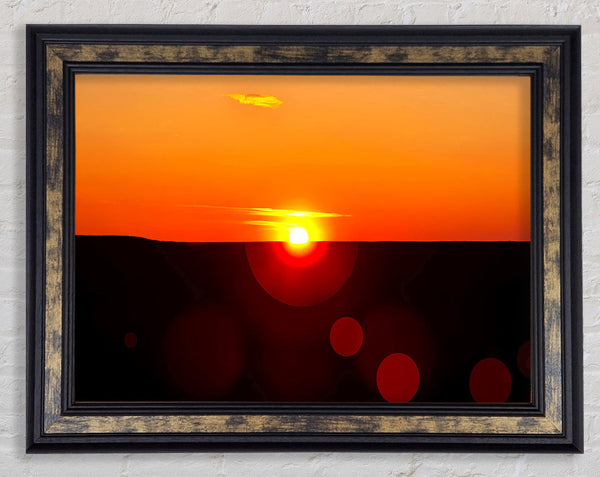 Sunset Sparkle Framed Print
