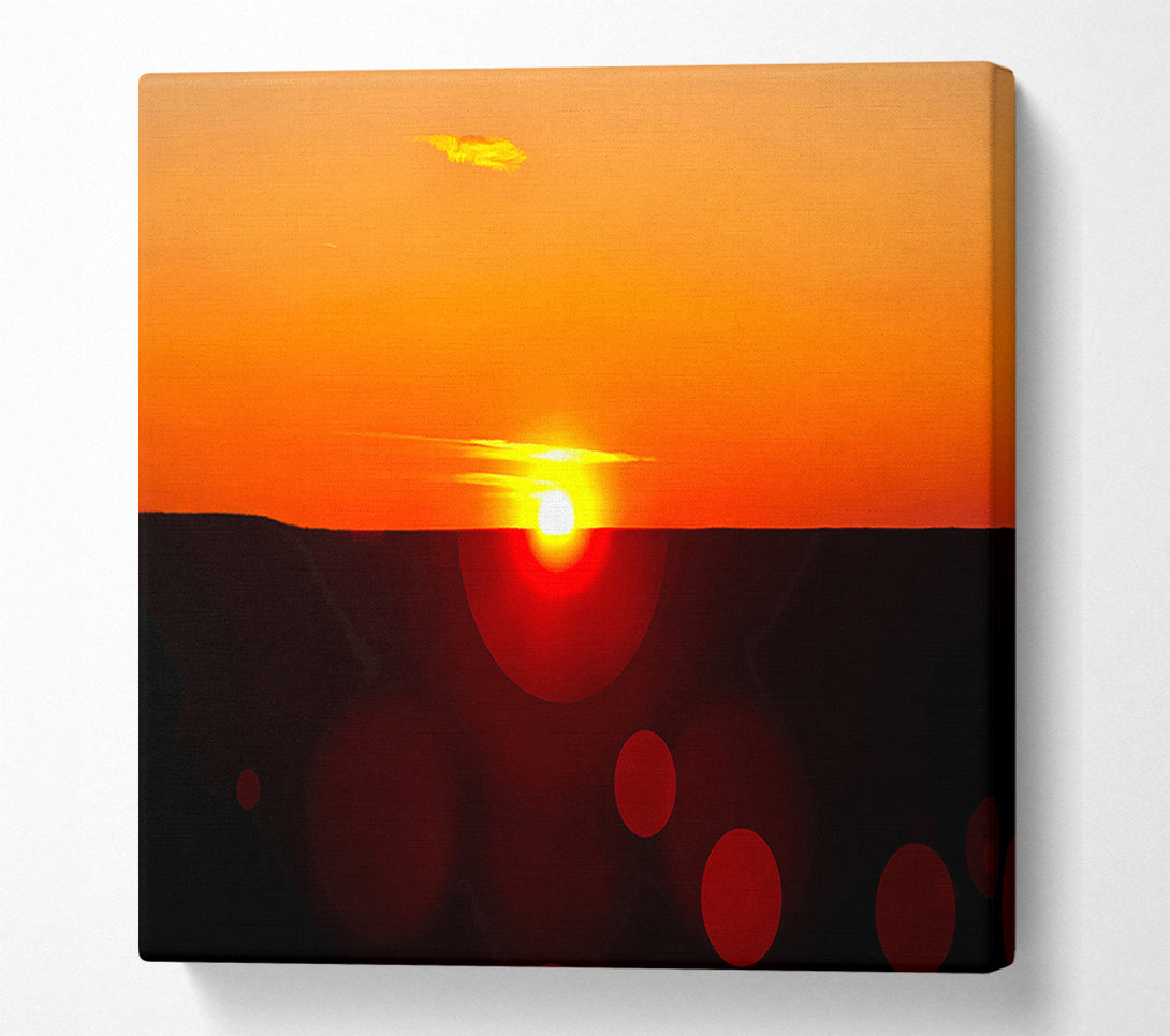  A Canvas Print of Sunset Sparkle Canvas Wall Art