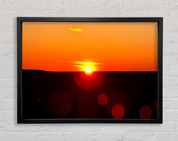 Sunset Sparkle Framed Print