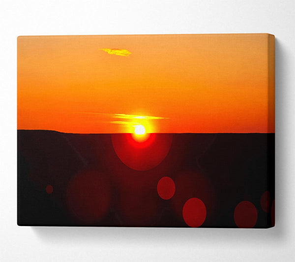  A Canvas Print of Sunset Sparkle Canvas Wall Art