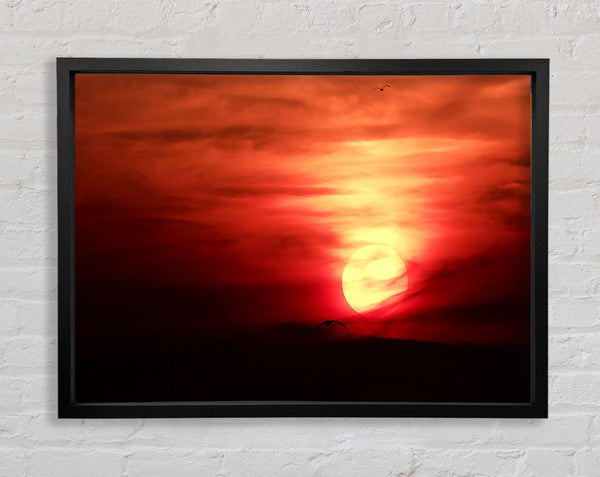 Journey To The Sun Framed Print