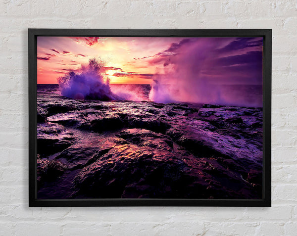 Shore Waves Framed Print