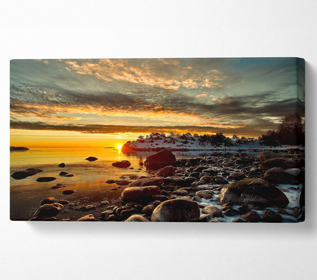  A Canvas Print of Winter Sunshine Canvas Print