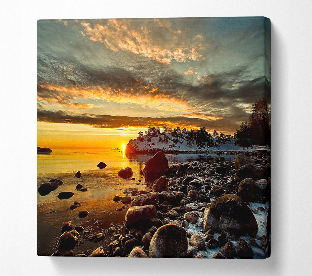  A Canvas Print of Winter Sunshine Canvas Print