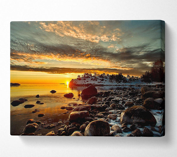  A Canvas Print of Winter Sunshine Canvas Print