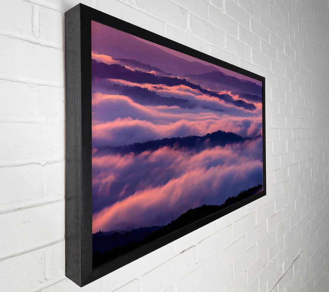  A Canvas Print of Sea Of Pink Clouds Canvas Wall Art