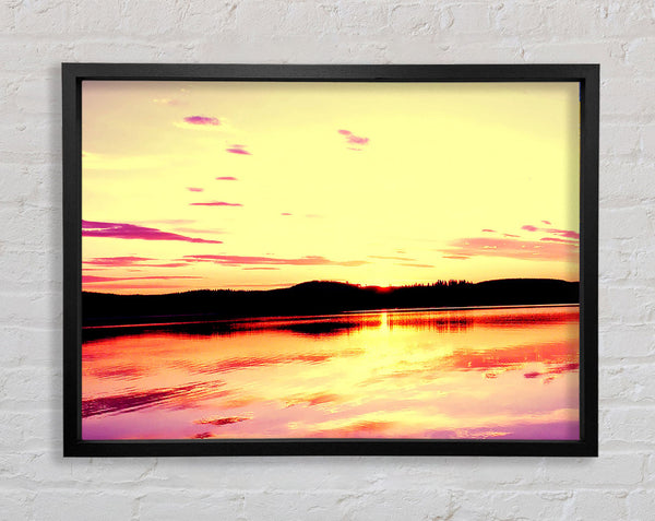 Sun Down Framed Print