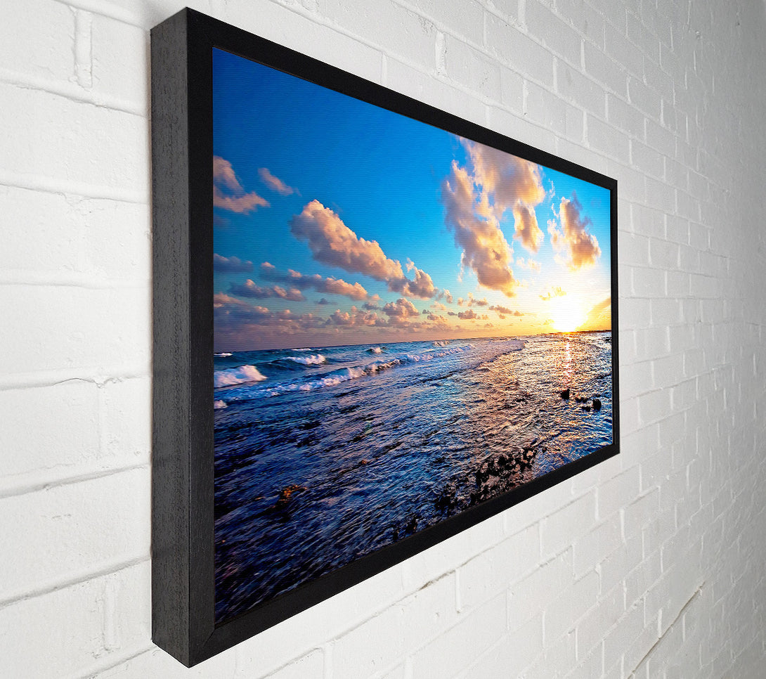  A Canvas Print of Clouds In The Sunset Sky Canvas Art