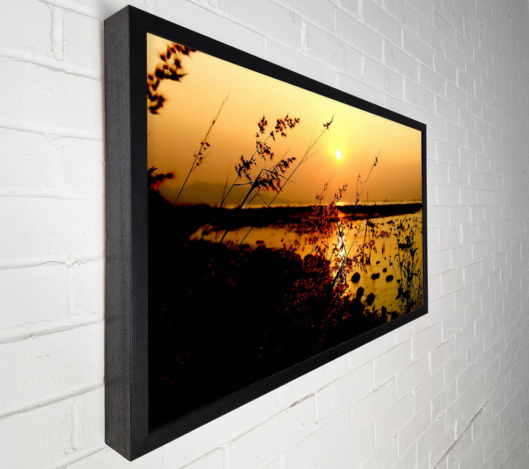  A Canvas Print of Sunset Ocean Down Canvas Print
