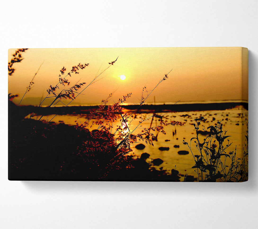  A Canvas Print of Sunset Ocean Down Canvas Print