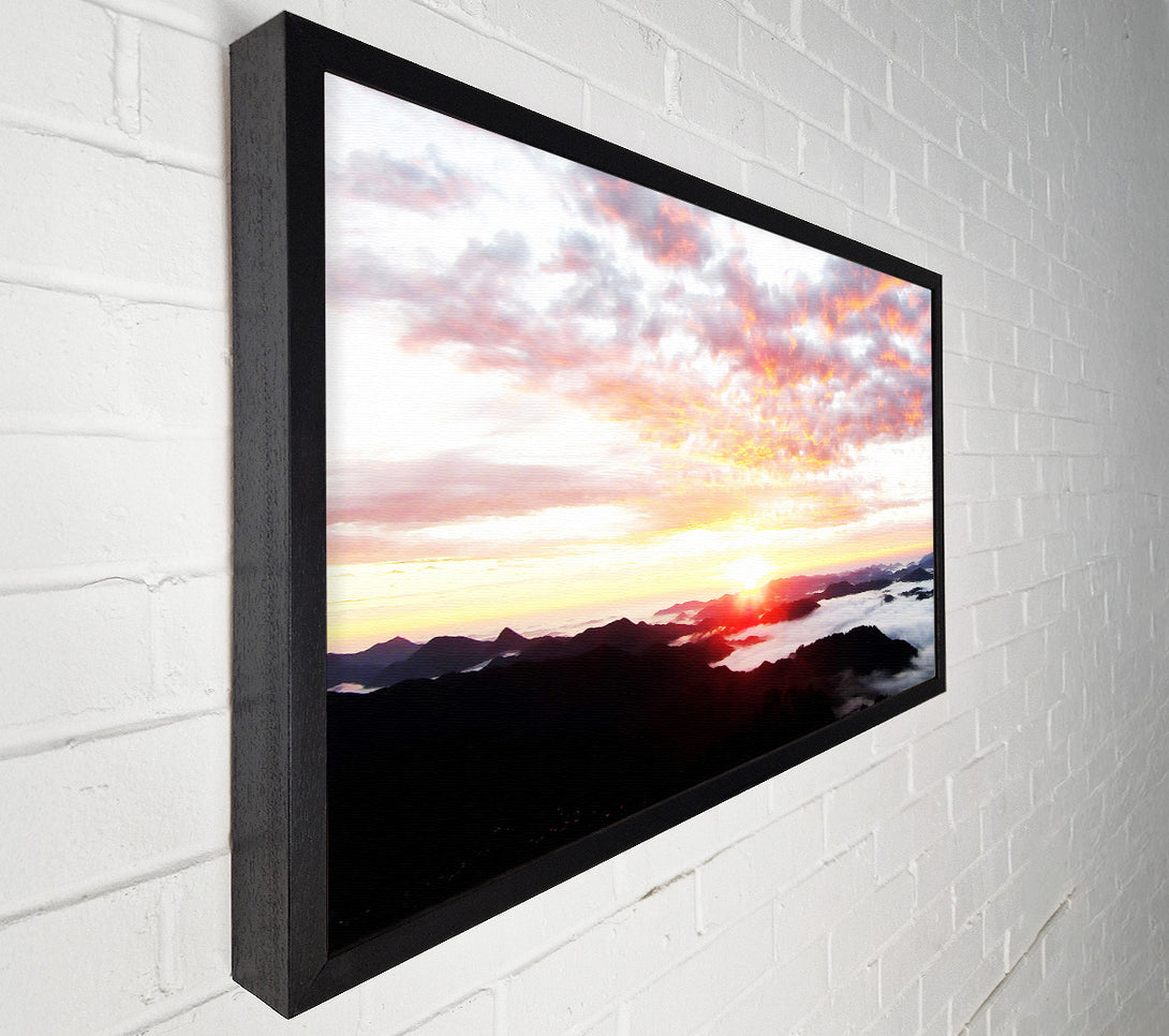  A Canvas Print of Sky Sunrise Ocean Canvas Print