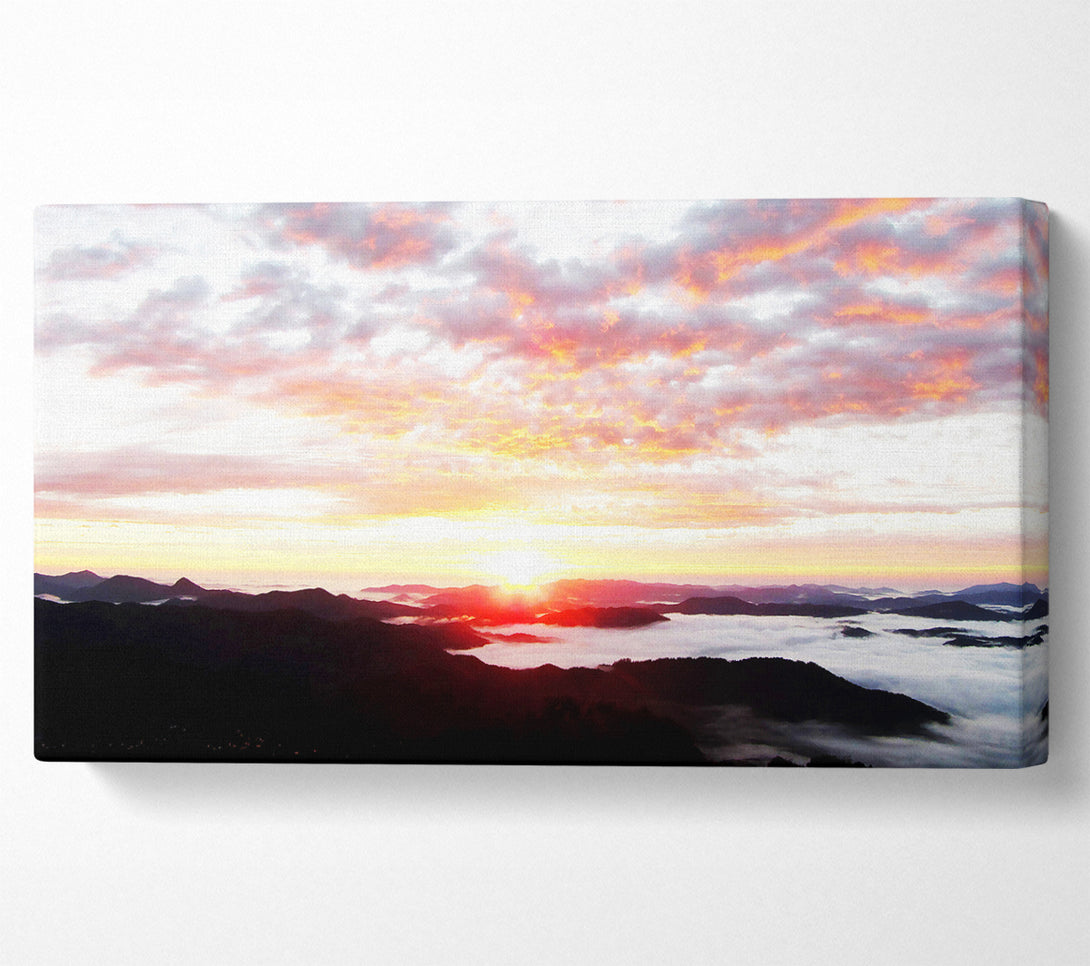  A Canvas Print of Sky Sunrise Ocean Canvas Print