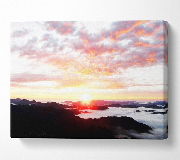  A Canvas Print of Sky Sunrise Ocean Canvas Print