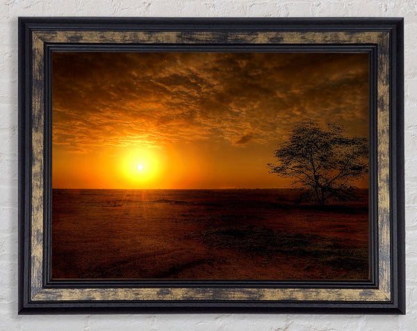 Sunset Ocean Beauty Framed Print
