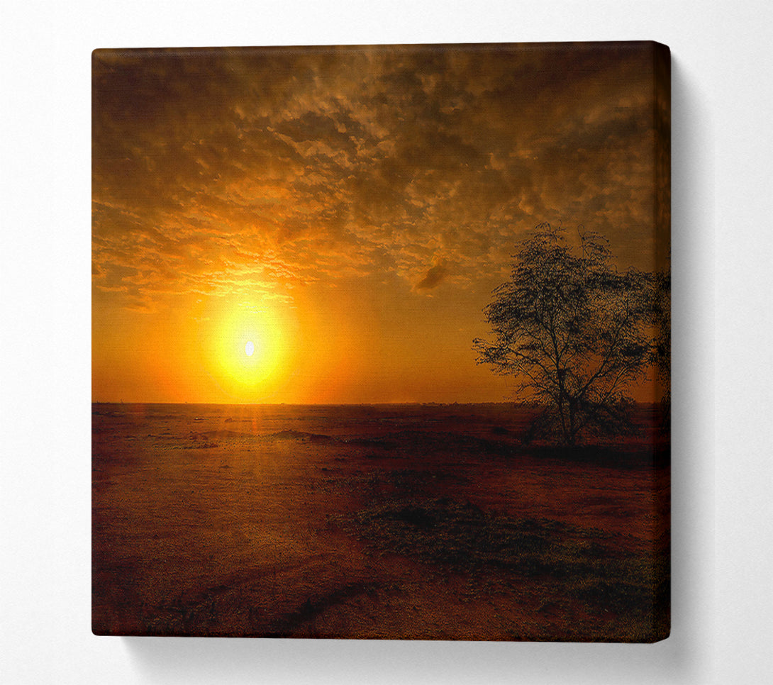  A Canvas Print of Sunset Ocean Beauty Canvas Print