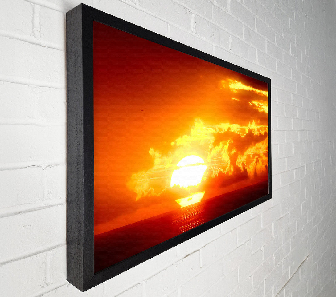  A Canvas Print of Marvelous Sunset Beach Canvas Wall Art