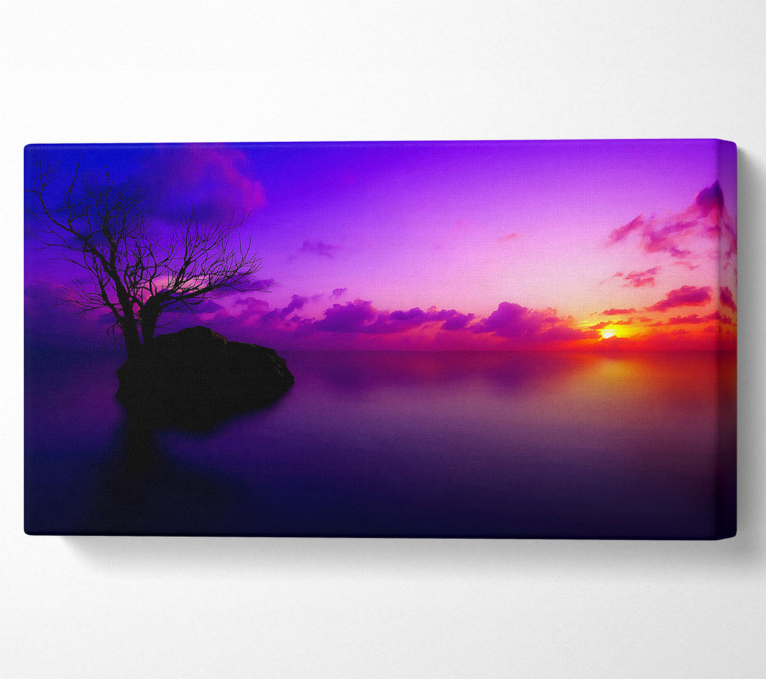  A Canvas Print of Sun Set Maldives Canvas Print
