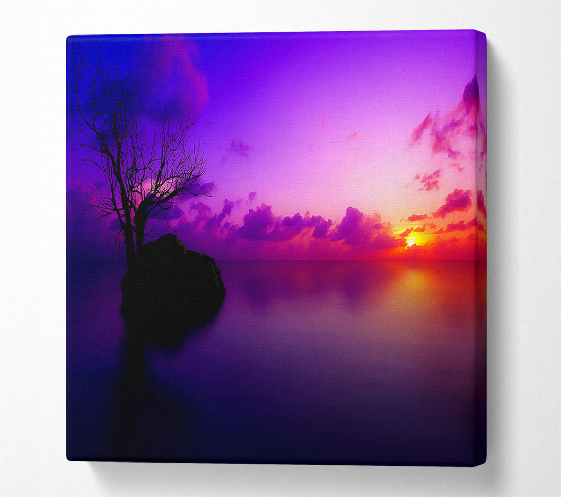  A Canvas Print of Sun Set Maldives Canvas Print
