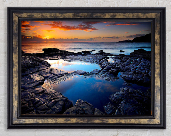 Rockpool Uk Framed Print