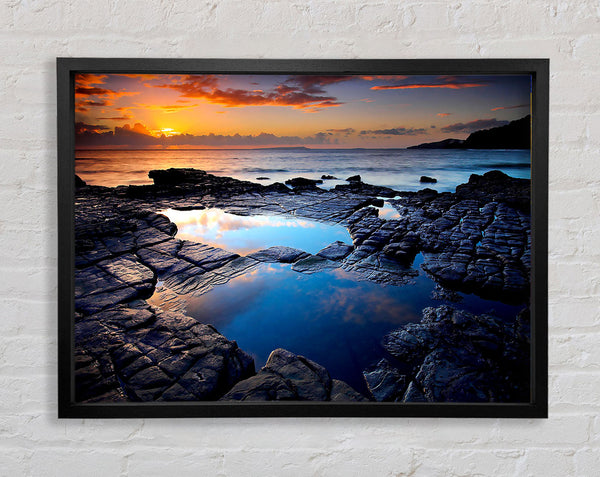 Rockpool Uk Framed Print