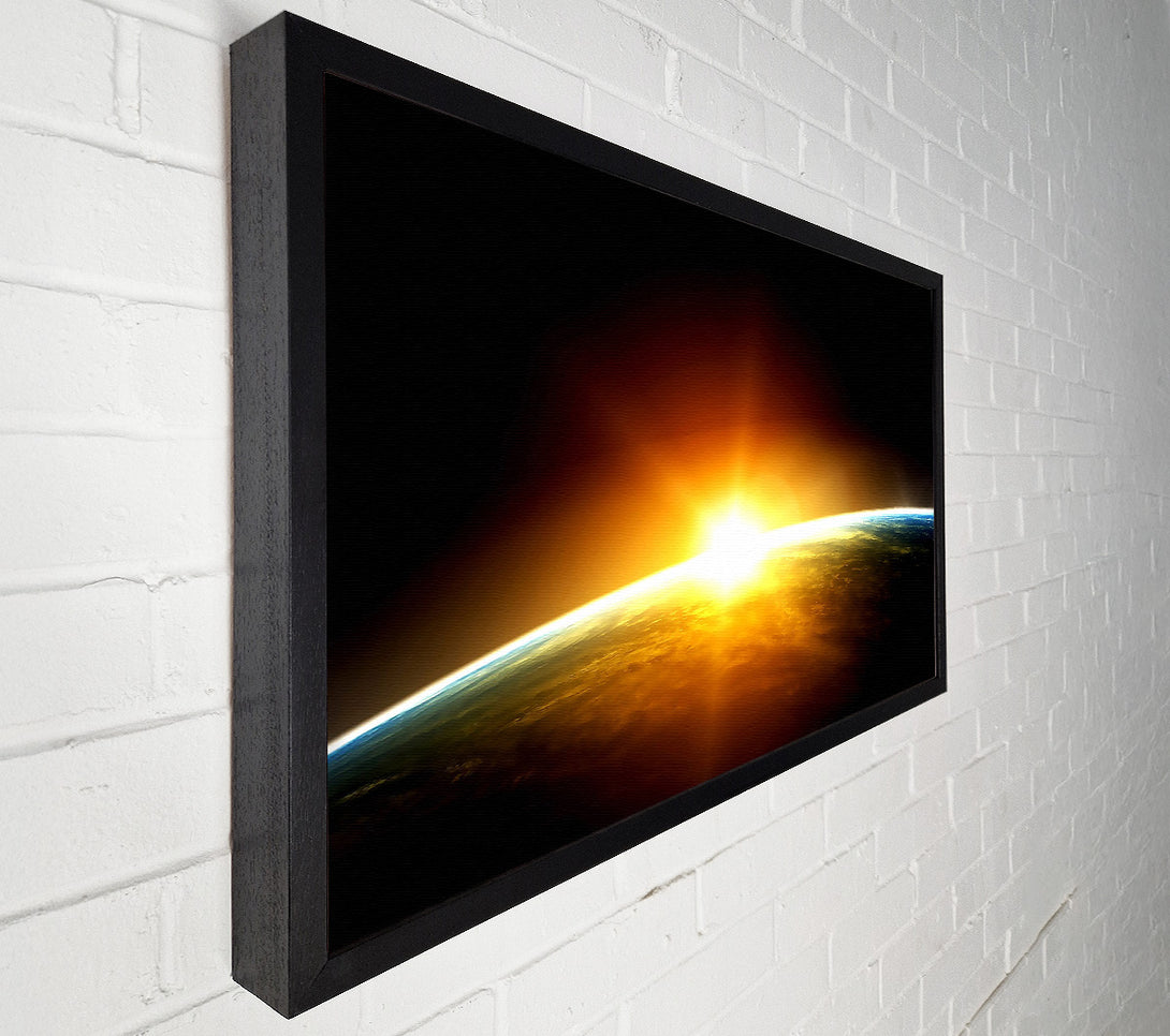  A Canvas Print of Sunrise Over The Earth Canvas Wall Art