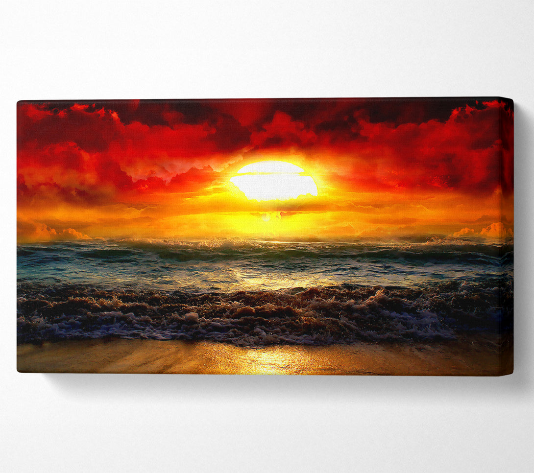  A Canvas Print of The Perfect Red Sunrise Canvas Art