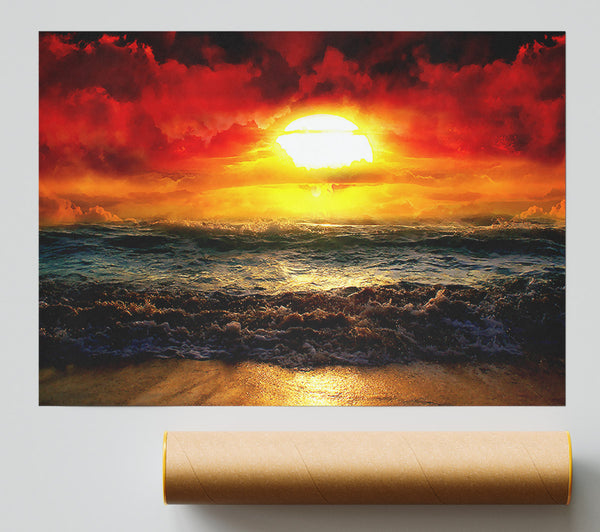 The Perfect Red Sunrise Print